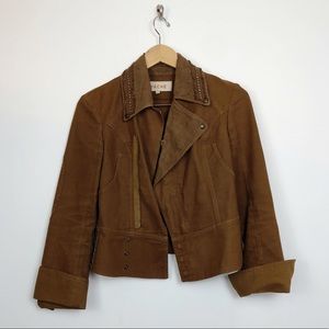 Hache Western Style Denim Jacket with Brass Detail